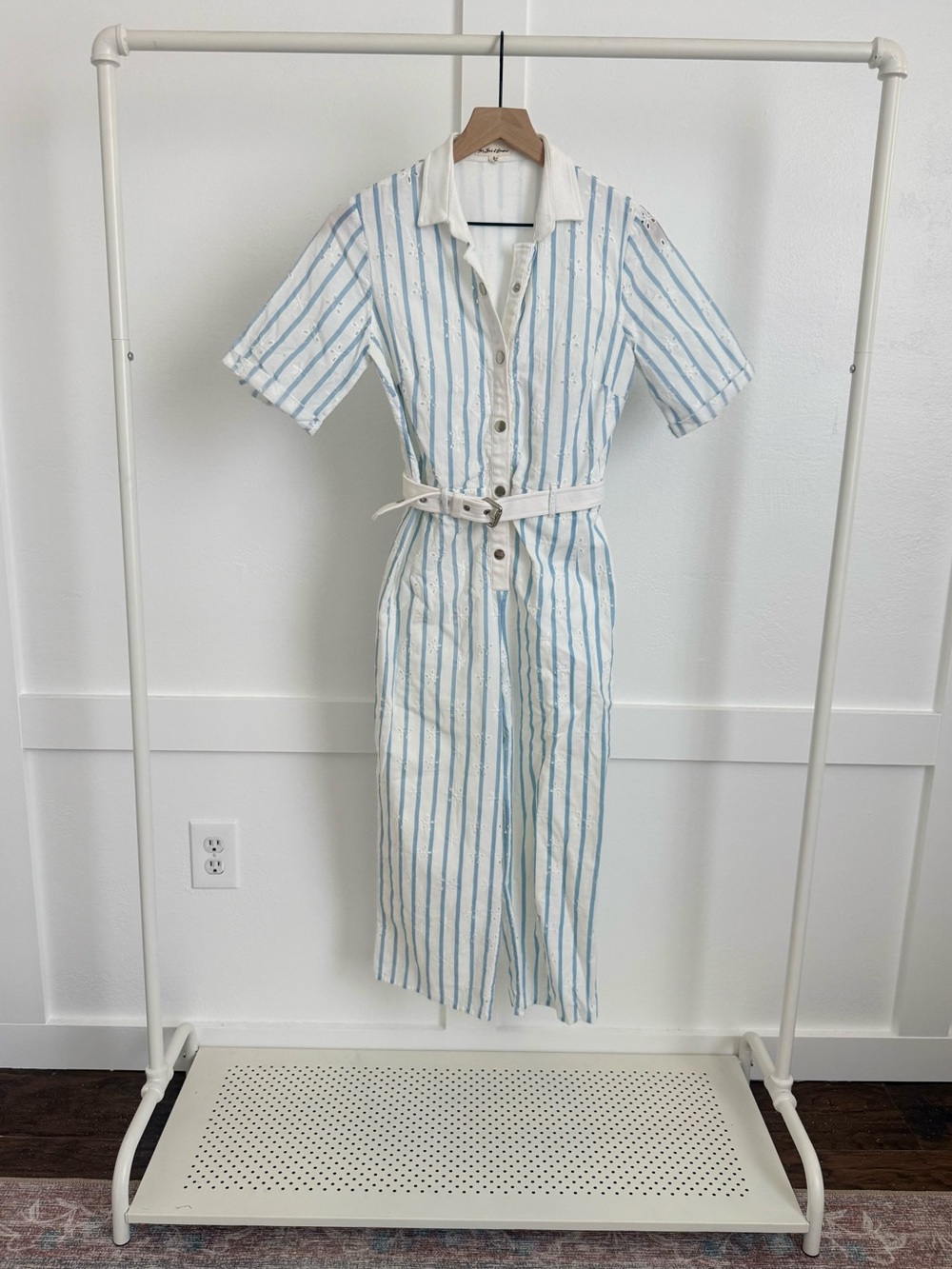 For Love & Lemons Striped Eyelet Jumpsuit